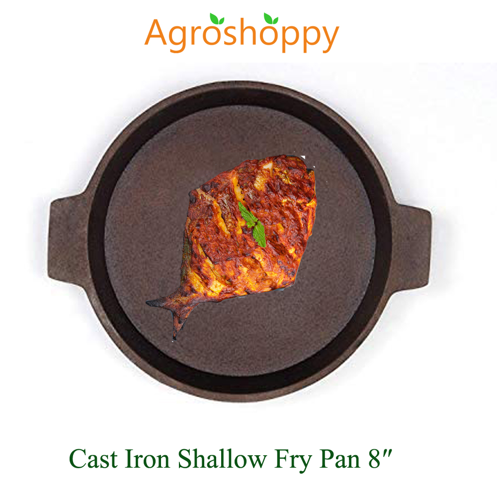 Cast Iron Shallow Fry Pan 8 Inch